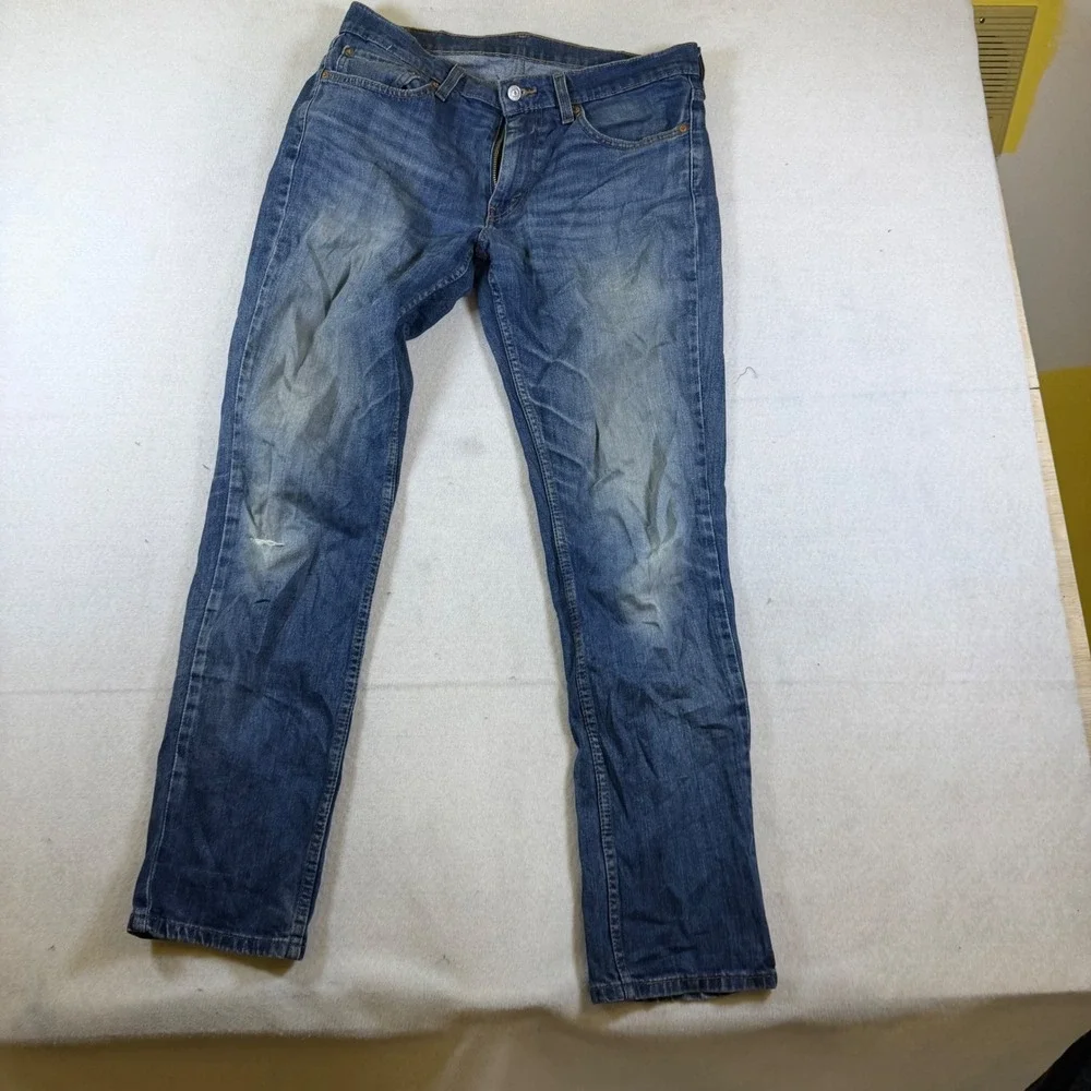 Levis 511 Slim Fit Jeans Mens Medium Wash Blue Denim Pants 32x32 7805